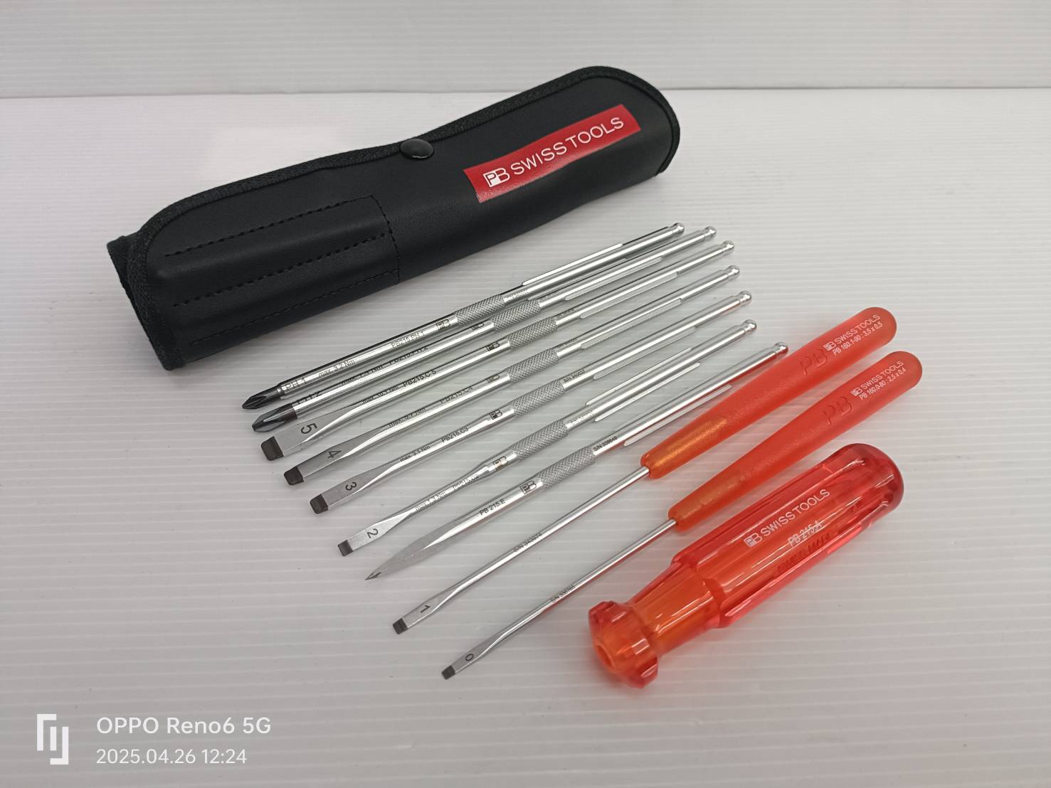 ชุดไขควงพร้อมซองหนัง 10 ตัว/ชุด PB-215L PB SWISS TOOLS