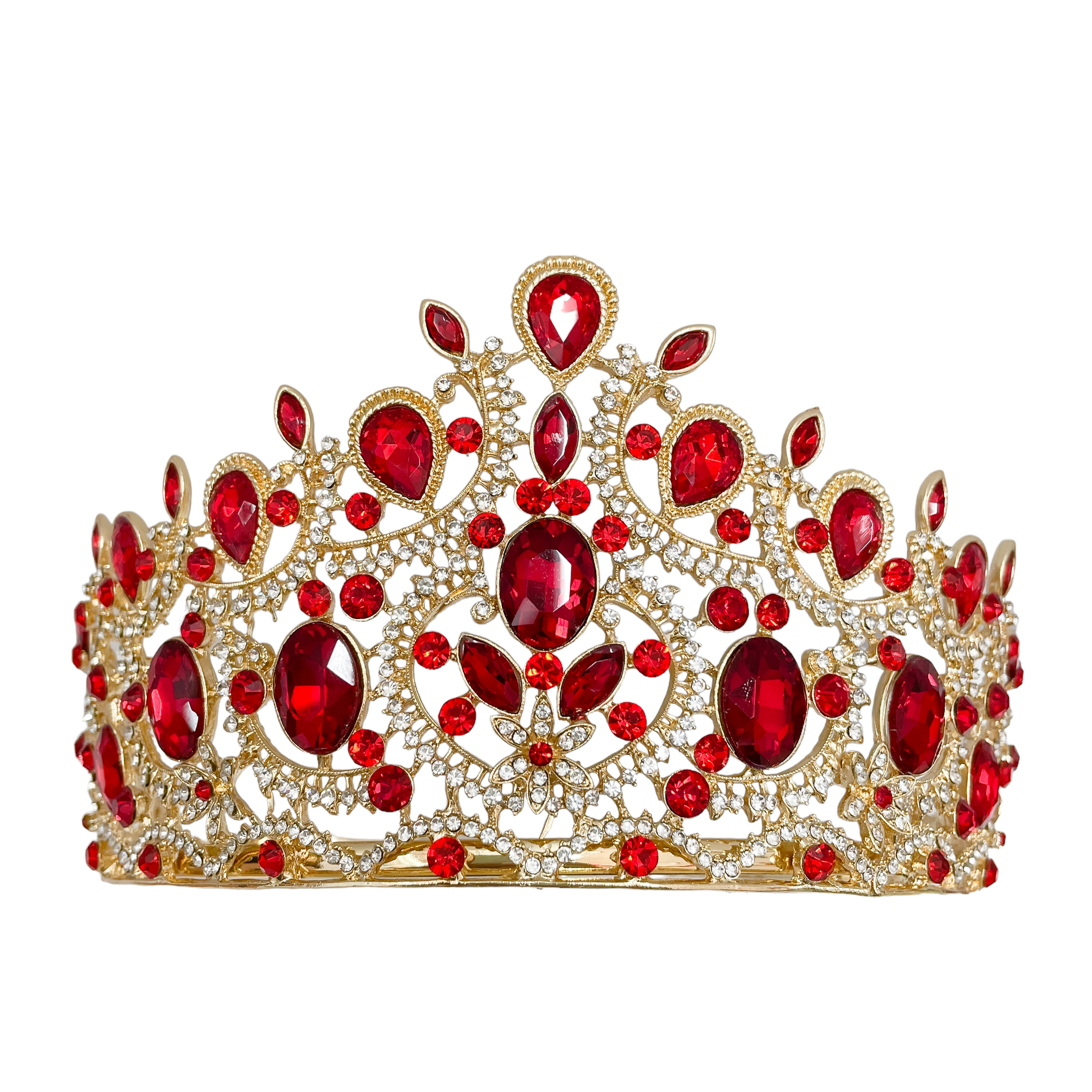 (พร้อมส่งจากไทย) มงกุฏ 105 สีแดง มงกุฎนางงาม มงกุฎเพชร มงกุฎประกวด สินค้าพร้อมส่ง ไม่ต้องรอนาน งานพรีเมี่ยม
