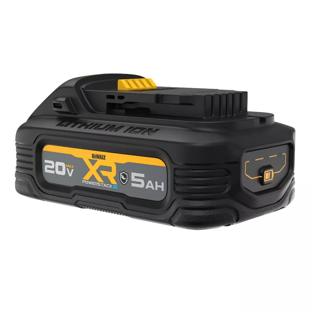 DEWALT แบตเตอรี่ Powerstack 20V / 5.0Ah DCBP520G-B1 (ยางกันกระแทก)