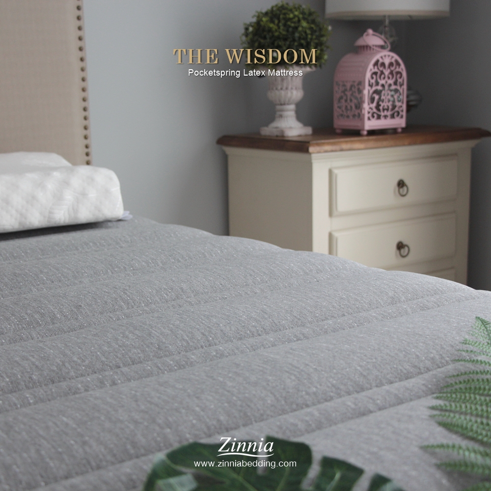 ที่นอนพ๊อกเก็ตยางพารา รุ่นTHE WISDOM แถมฟรีหมอนหนุนยางพาราแท้