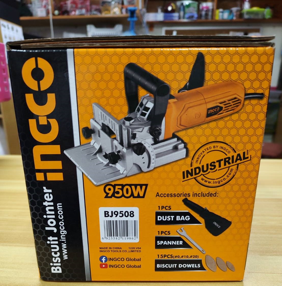 เครื่องเจาะแผ่นบิสกิต BJ9508 INGCO