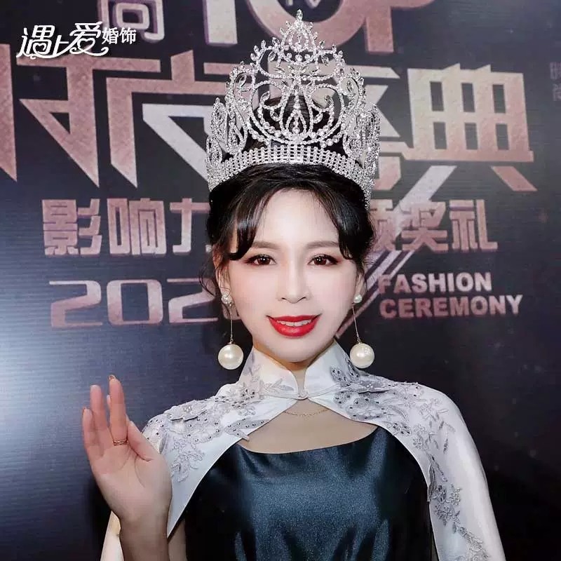 (พร้อมส่งจากไทย) มงกุฏ 098 สีเงิน มงกุฎนางงาม มงกุฎเพชร มงกุฎประกวด สินค้าพร้อมส่ง ไม่ต้องรอนาน งานพรีเมี่ยม