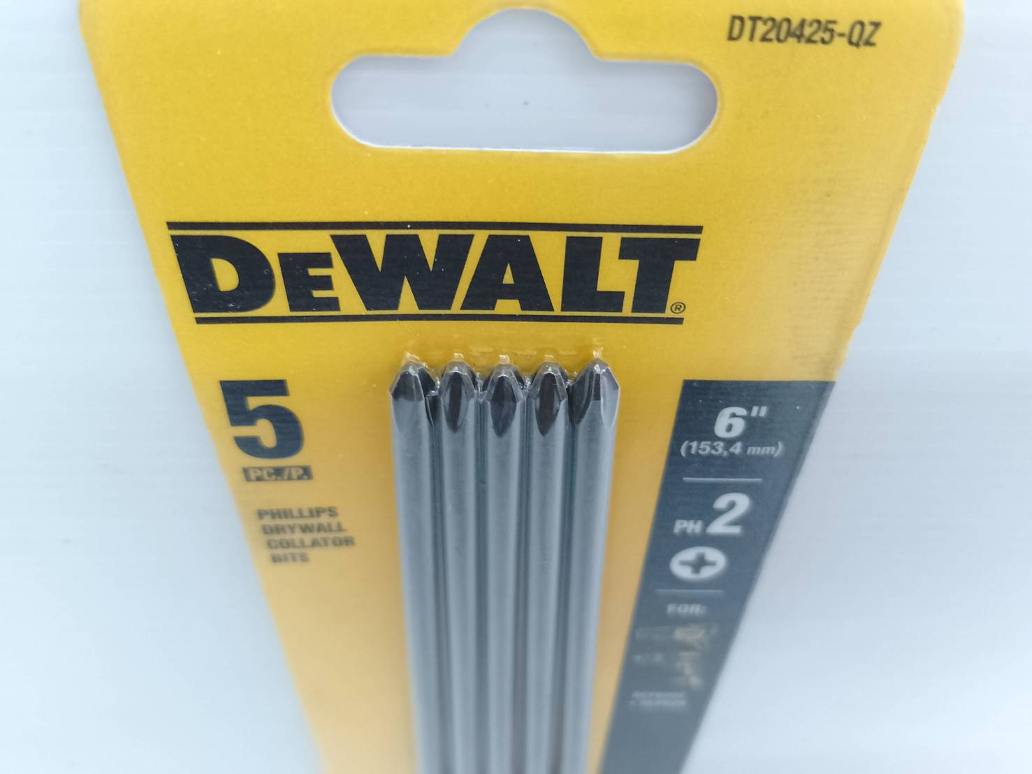 ดอกไขควงPH2 6" (5ดอก/แพค) DT20425-QZ DEWALT
