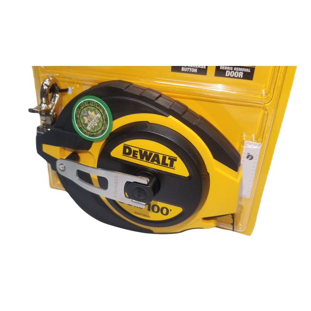 เทปวัดสายโลหะ ขนาด 30 เมตร DWHT0-34144-30 DEWALT