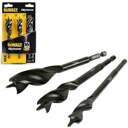 DEWALT รุ่น DT90237-QZ ชุดดอกสว่าน Tri Flute แพ็ค 3 ชิ้น 152มม. (16mm,20mm,25mm)