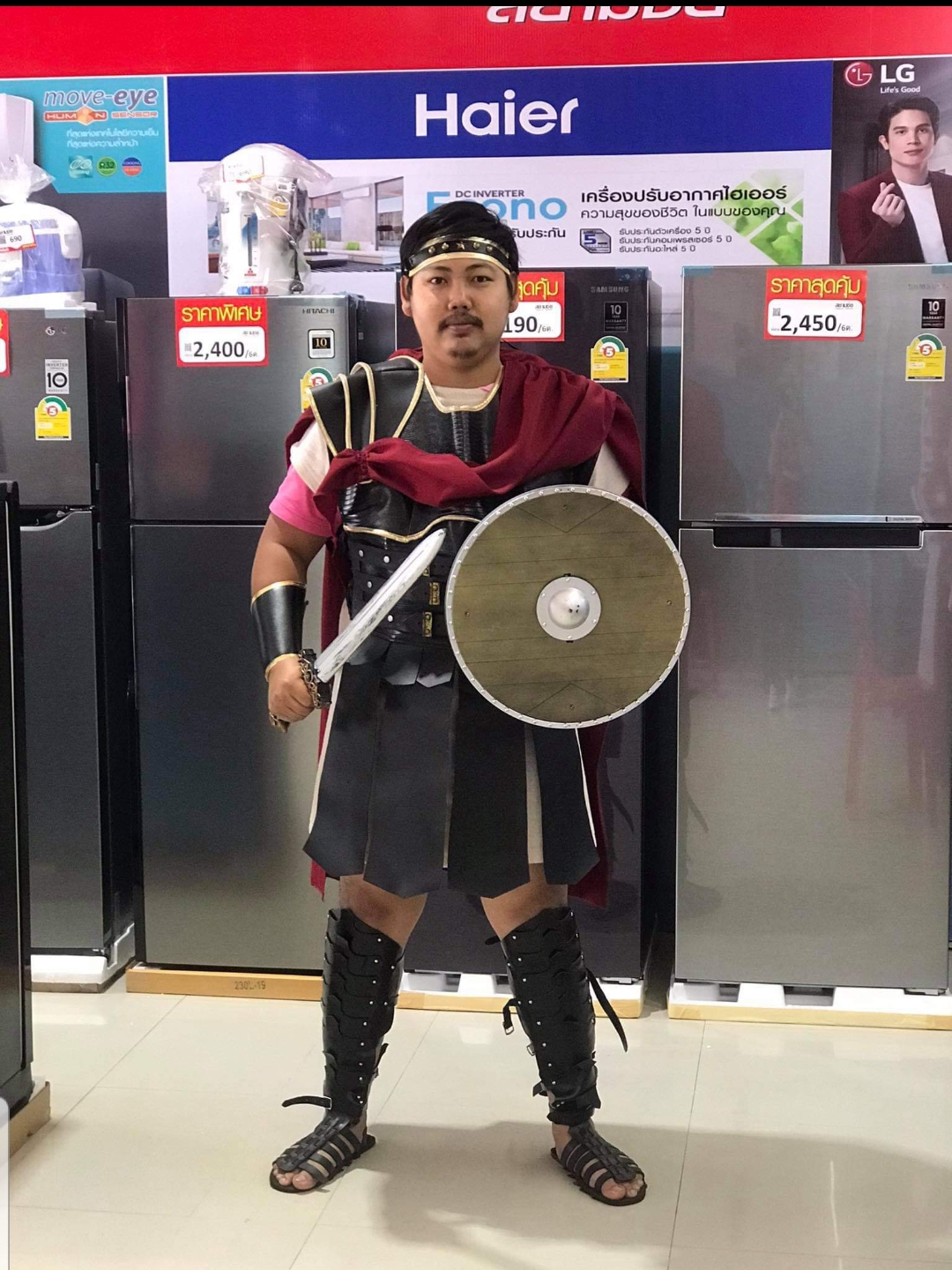 ชุดนักรบโรมัน Gladiator / ชุดแอรีส เทพเจ้าแห่งสงคราม / ชุดนักรบ / ชุดโรมัน