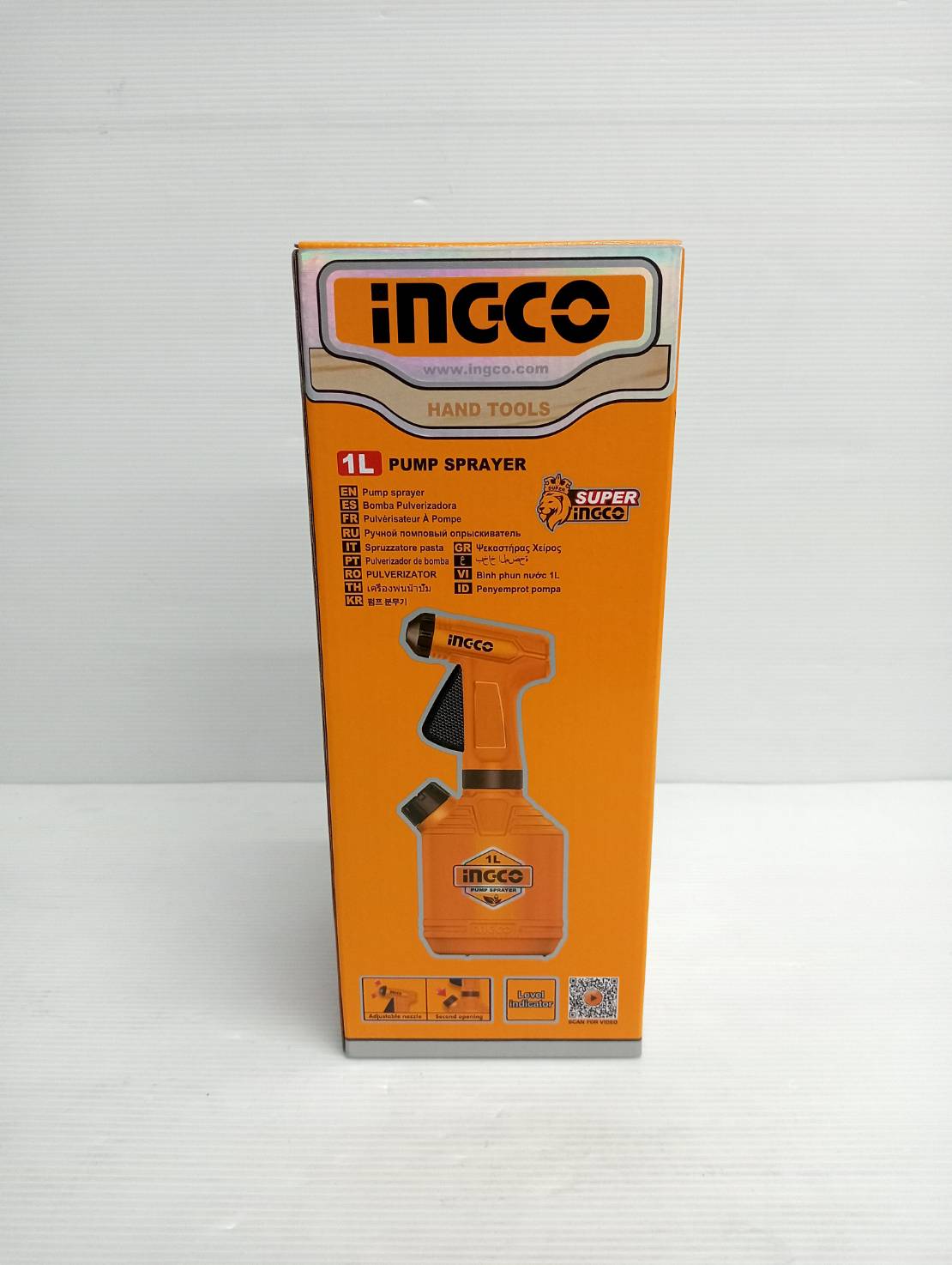INGCO กระบอกฉีดน้ำ ขนาด 1 ลิตร รุ่นหัวทองเหลือง HSPP30102