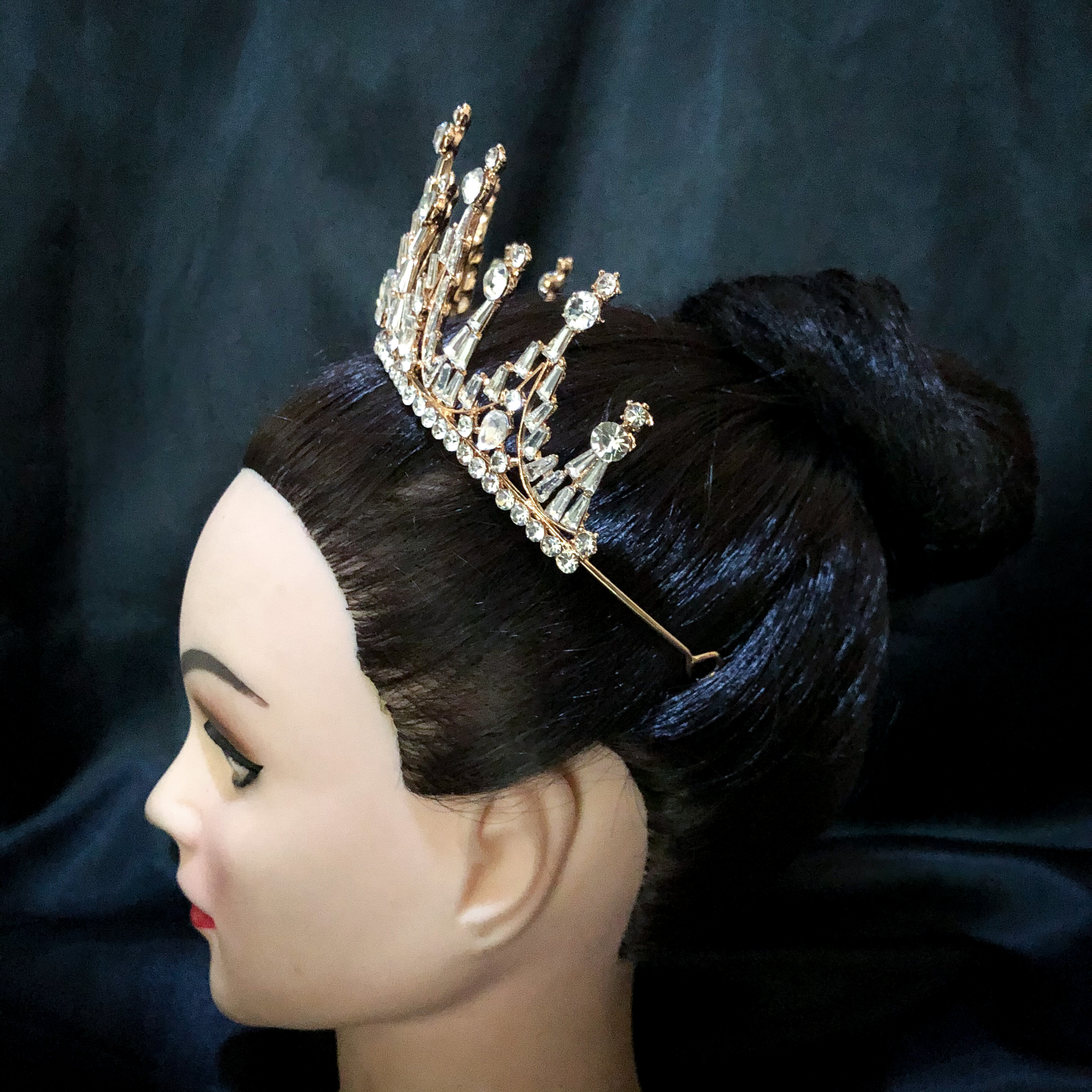 (พร้อมส่ง) เทียร่า 280 สีทอง มงกุฎนางงาม มงกุฎเจ้าหญิง งานสวย ปราณีต QCเพชรทุกเม็ด สินค้าพร้อมส่งจากไทย