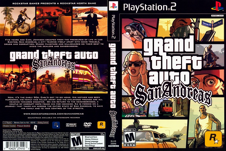 GRAND THEFT AUTO SAN ANDREAS (Standard Edition) [US : DVD5 1 Disc]