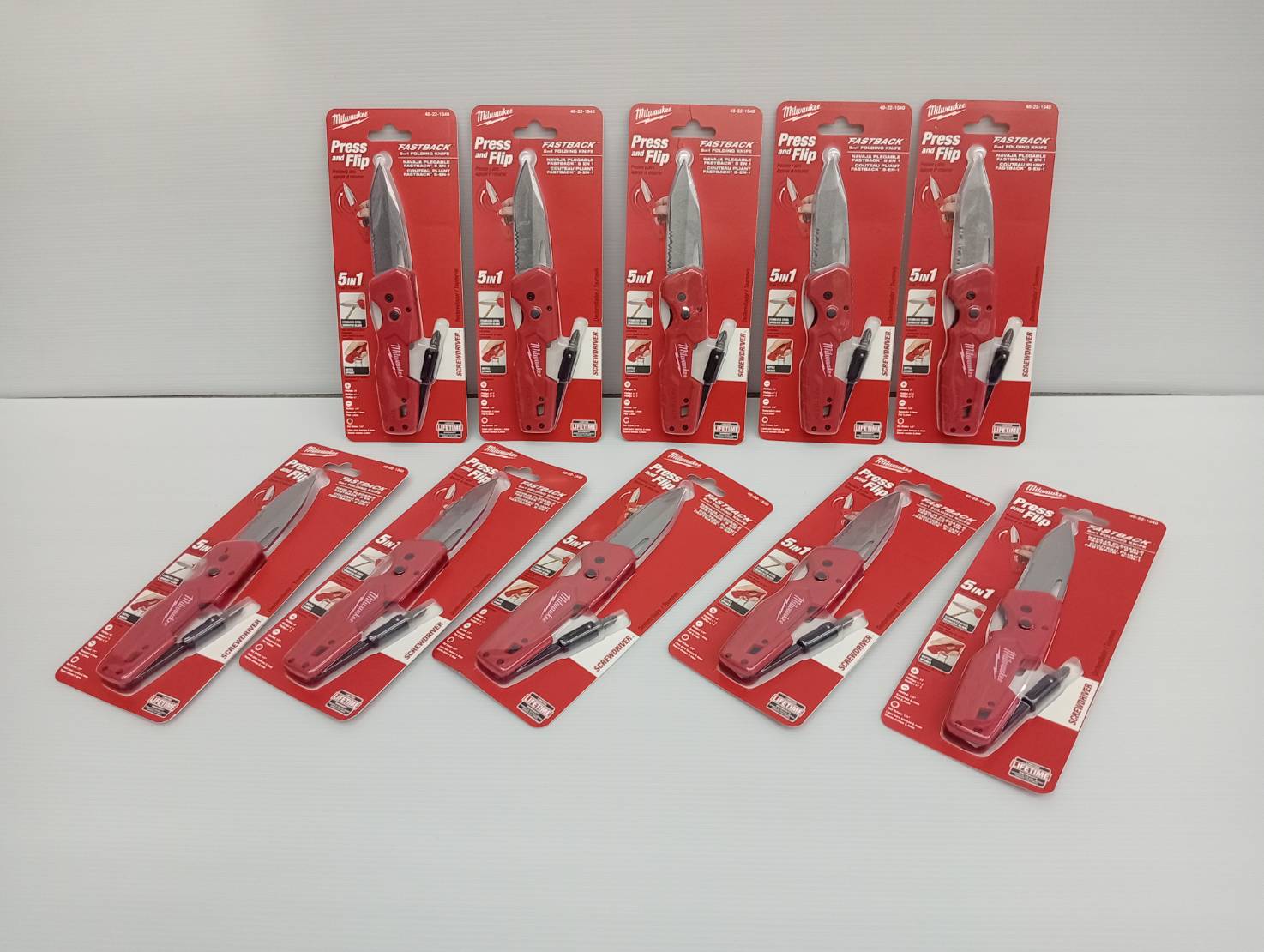 มีดพับอเนกประสงค์Fastback 5 in 1 Folding Utility Knife 48-22-1540 MILWAUKEE