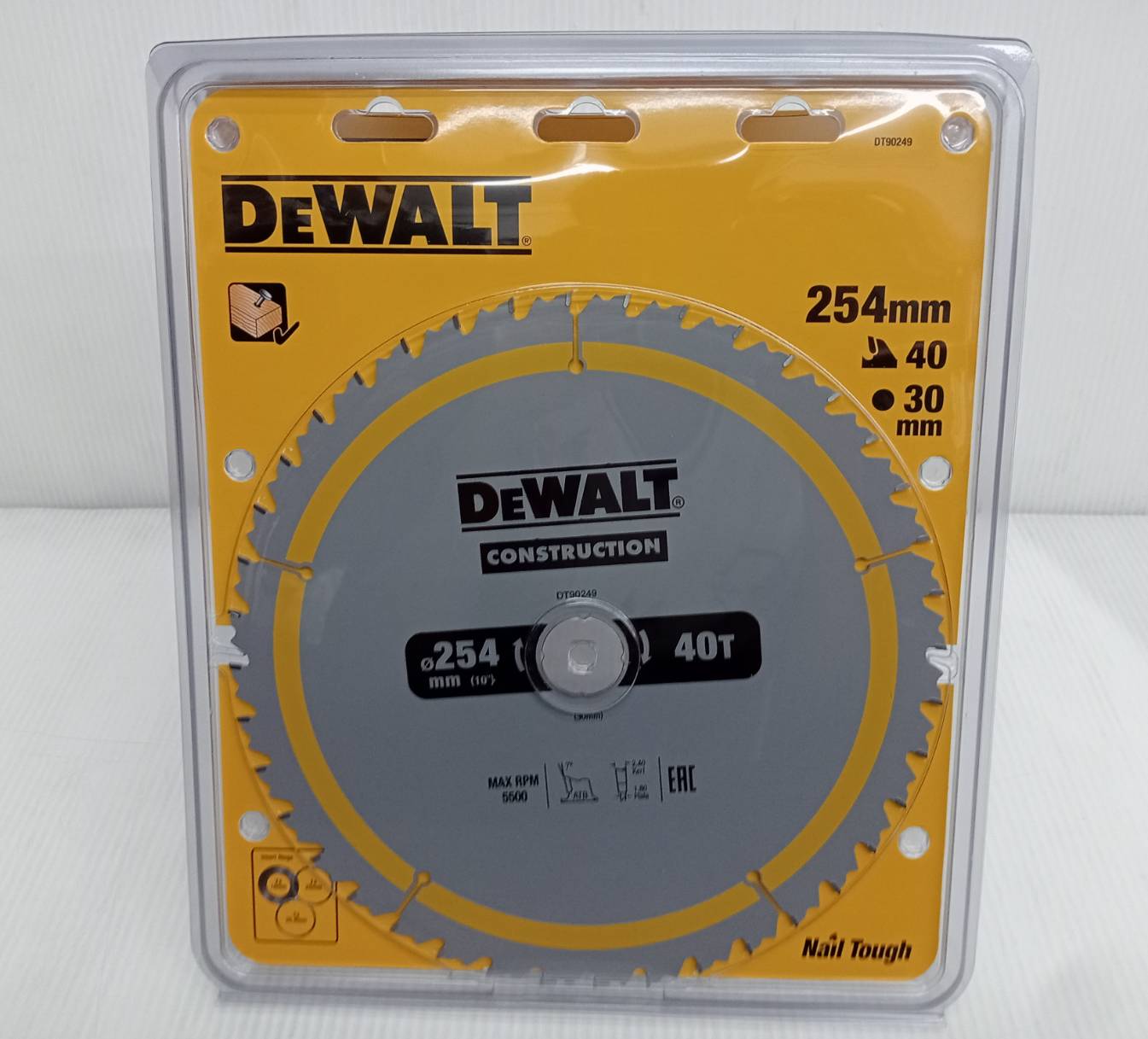 ใบเลื่อยวงเดือน10"X40T DEWALT DT90249
