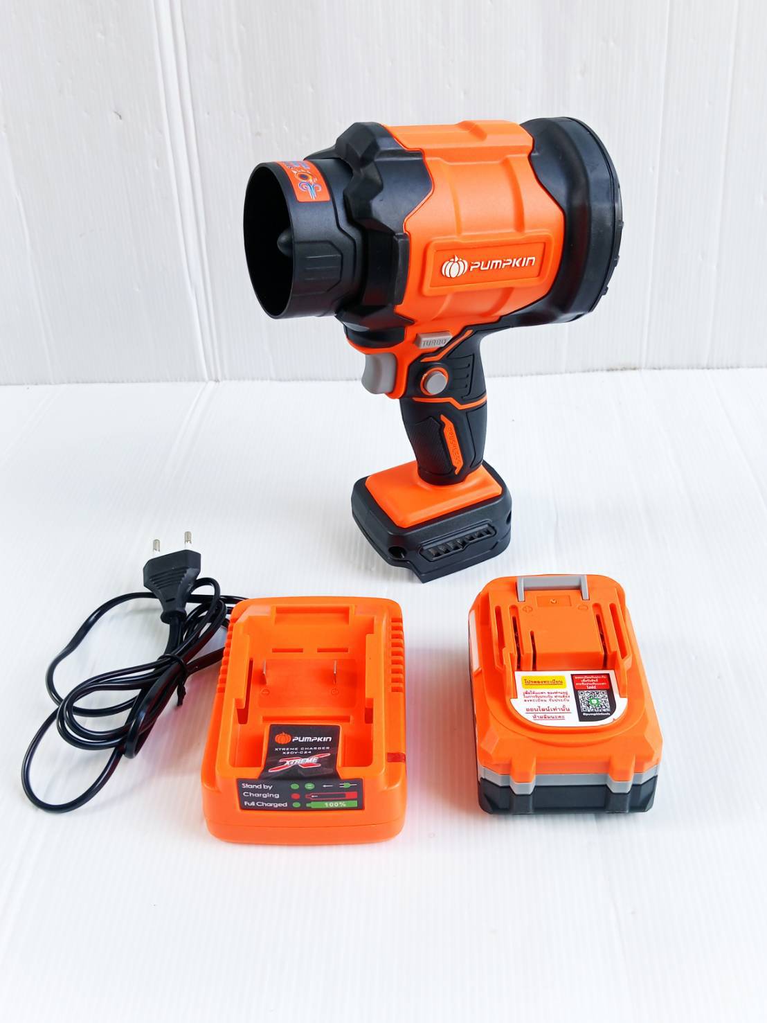 เครื่องเป่าลมมือถือ20V พัดลมเทอร์โบ INF-104HBB-401K-X20 PUMPKIN 50475