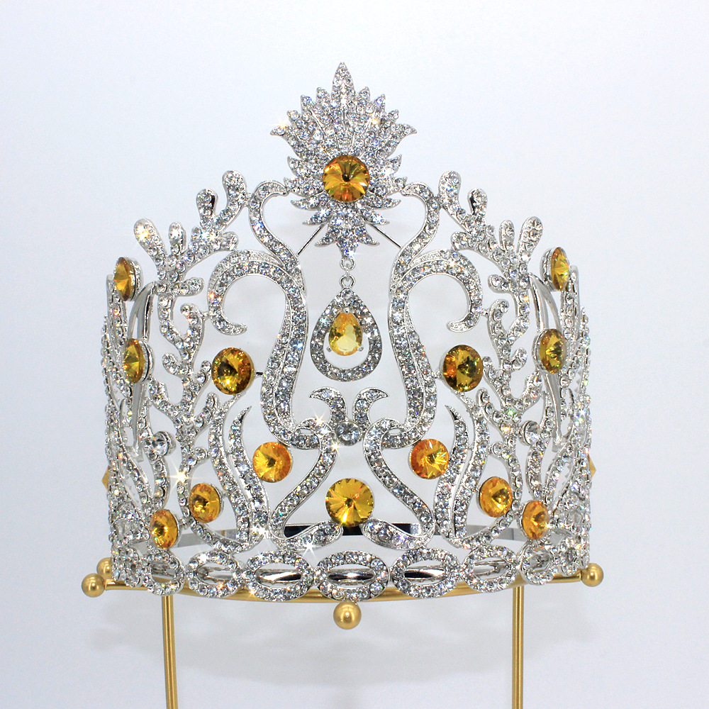 (พร้อมส่งจากไทย) มงกุฏ 111 สีเหลือง มงกุฎเพชร มงกุฎประกวด สินค้าพร้อมส่ง ไม่ต้องรอนาน งานพรีเมี่ยม