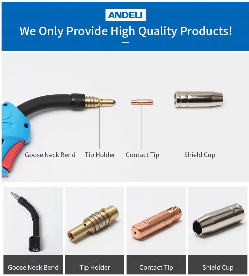 ANDELI 15AK ปืนเชื่อมพร้อมสาย 5 ม. MIG (EURO)