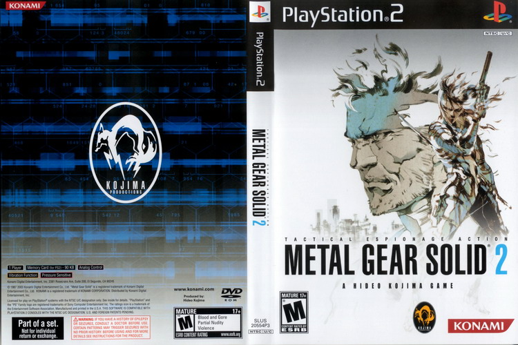 METAL GEAR SOLID THE ESSENTIAL COLLECTION VOL. 2 METAL GEAR SOLID 2 [US : DVD9 1 Disc]