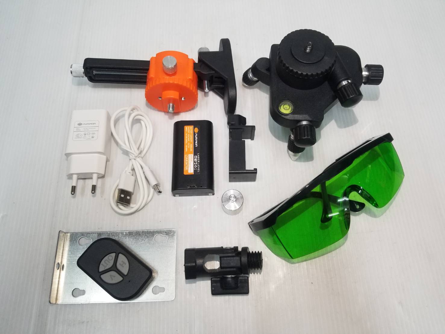 เลเซอร์12เส้น แสงเขียว PTT-3D12LSG PUMPKIN #28368