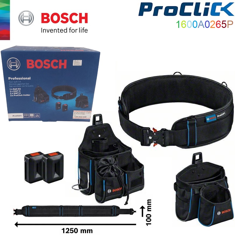 ชุดเข็มขัดพร้อมกระเป๋าเครื่องมือช่าง PROCLICK TOOL KIT BOSCH