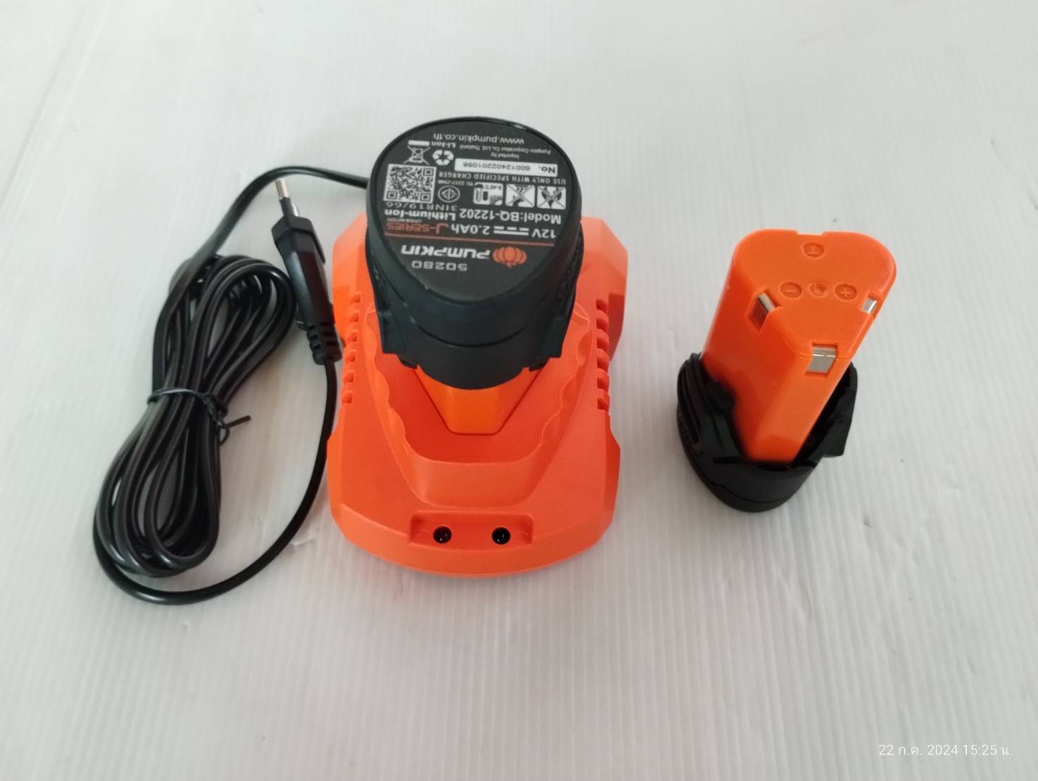 สว่านแบตไร้สาย12v รุ่น J-10DCB-202K PUMPKIN 50209