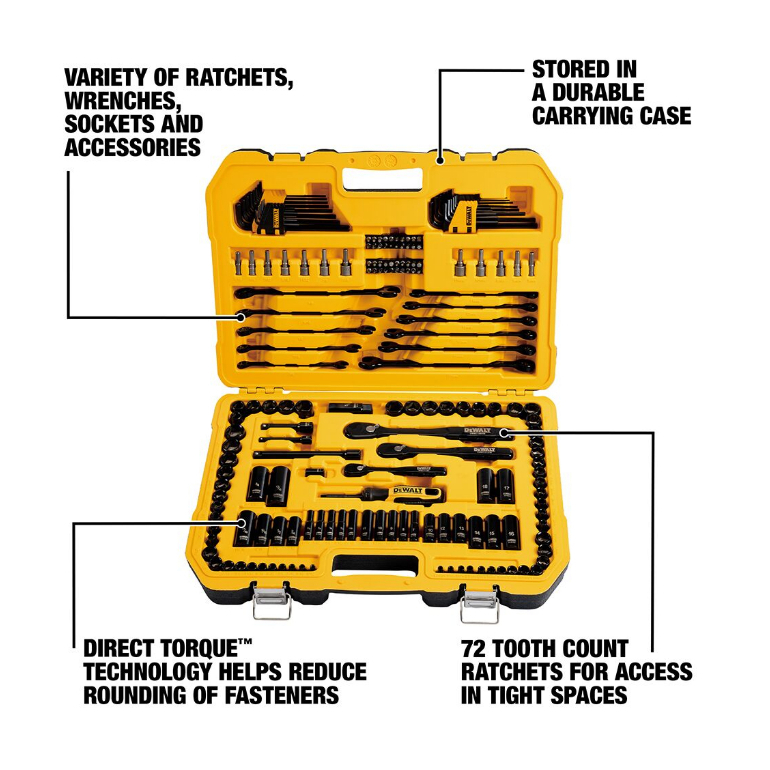 ชุดบล็อก184ชิ้น DWMT45184-1 DEWALT