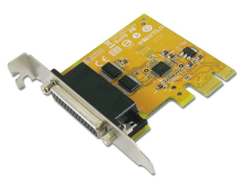 SER6437AL 2 port RS-232 Low Profile PCI Express Card