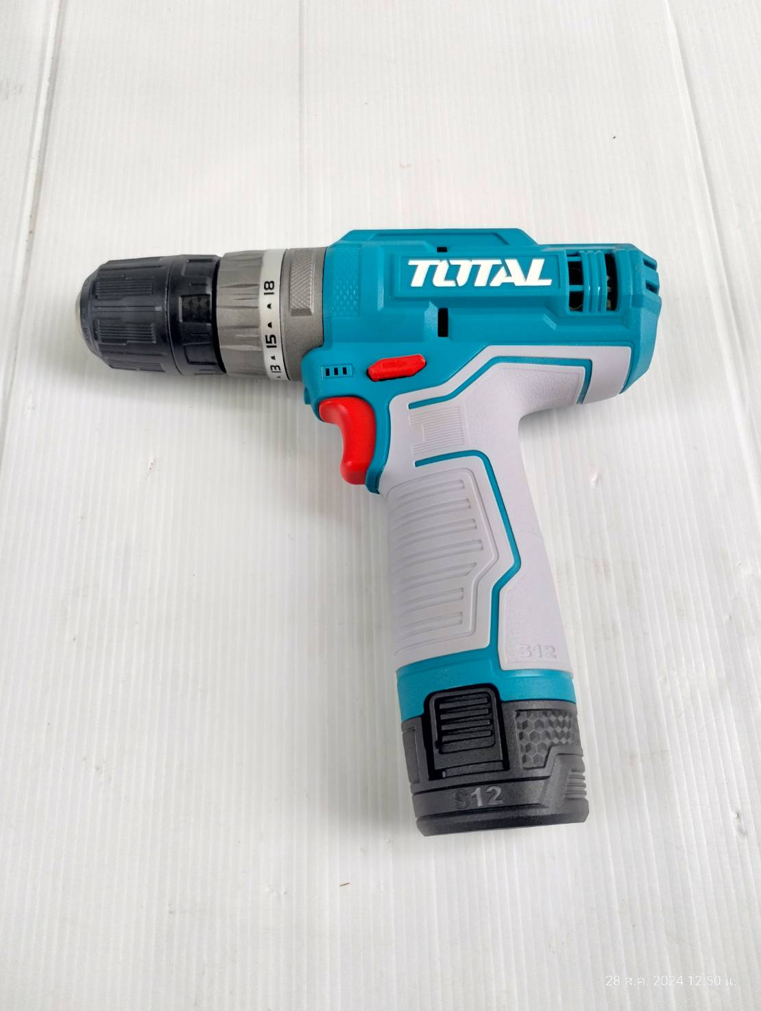 สว่านกระแทก12V+ดอกไขควง+ดอกสว่าน TOSLI240467 TOTAL