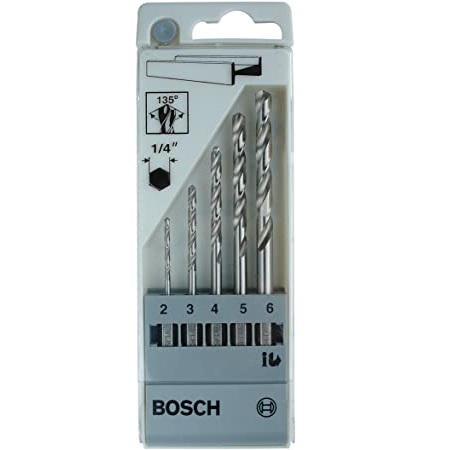 ชุดดอกก้าน6เหลี่ยม 5ตัวชุด 2 / 3 / 4 / 5 / 6 มม. HSS-G HEX BOSCH #2608595517