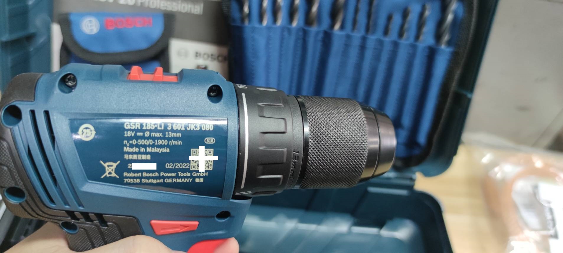 สว่านไร้สาย GSR185-LI BOSCH ชุดแบต2ก้อน