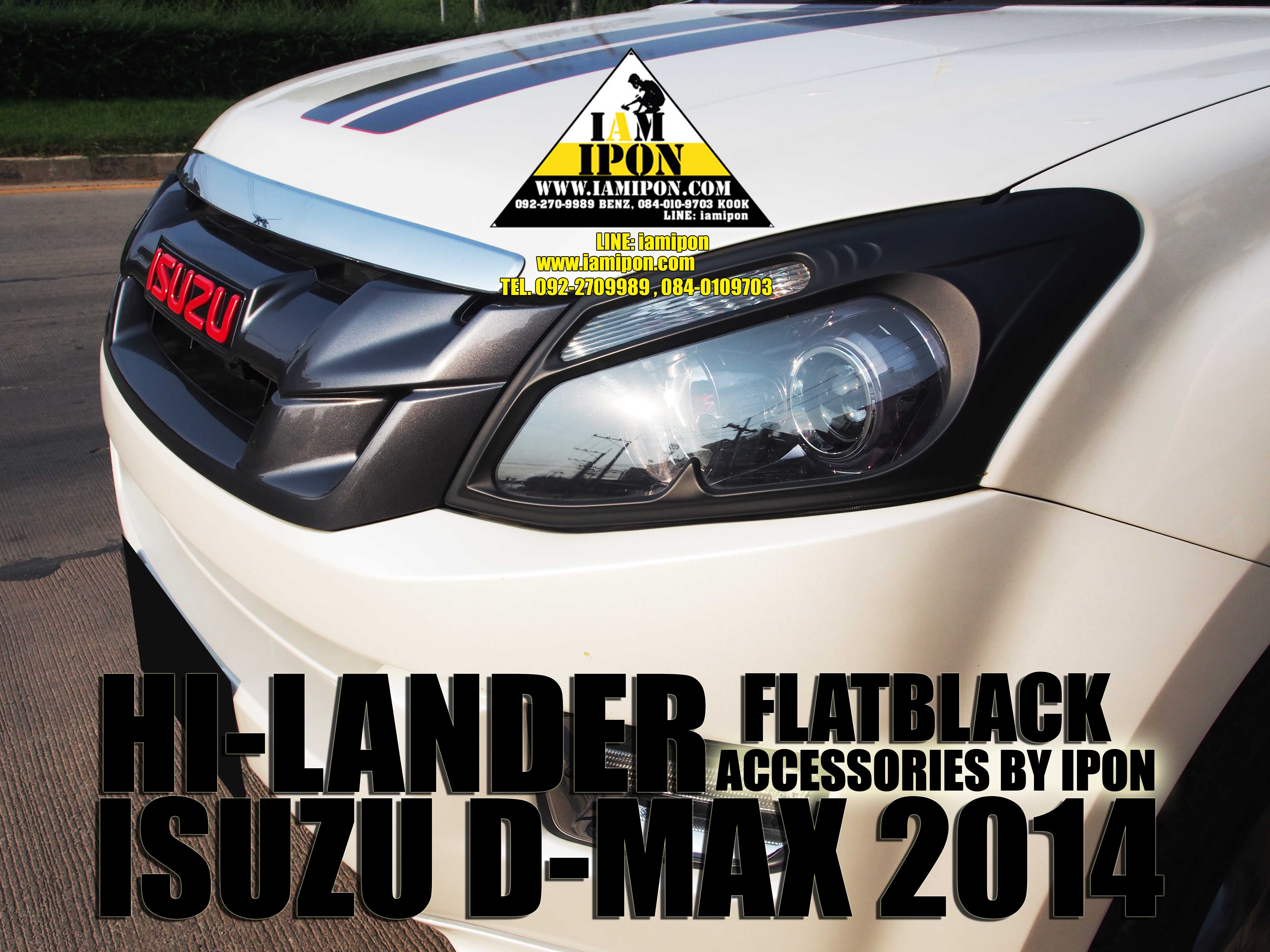 HEAD LAMP COVER ALL NEW D-MAX 2012 UP FLATBLACK ครอบไฟหน้าดำด้าน ALL NEW DMAX 2012 up