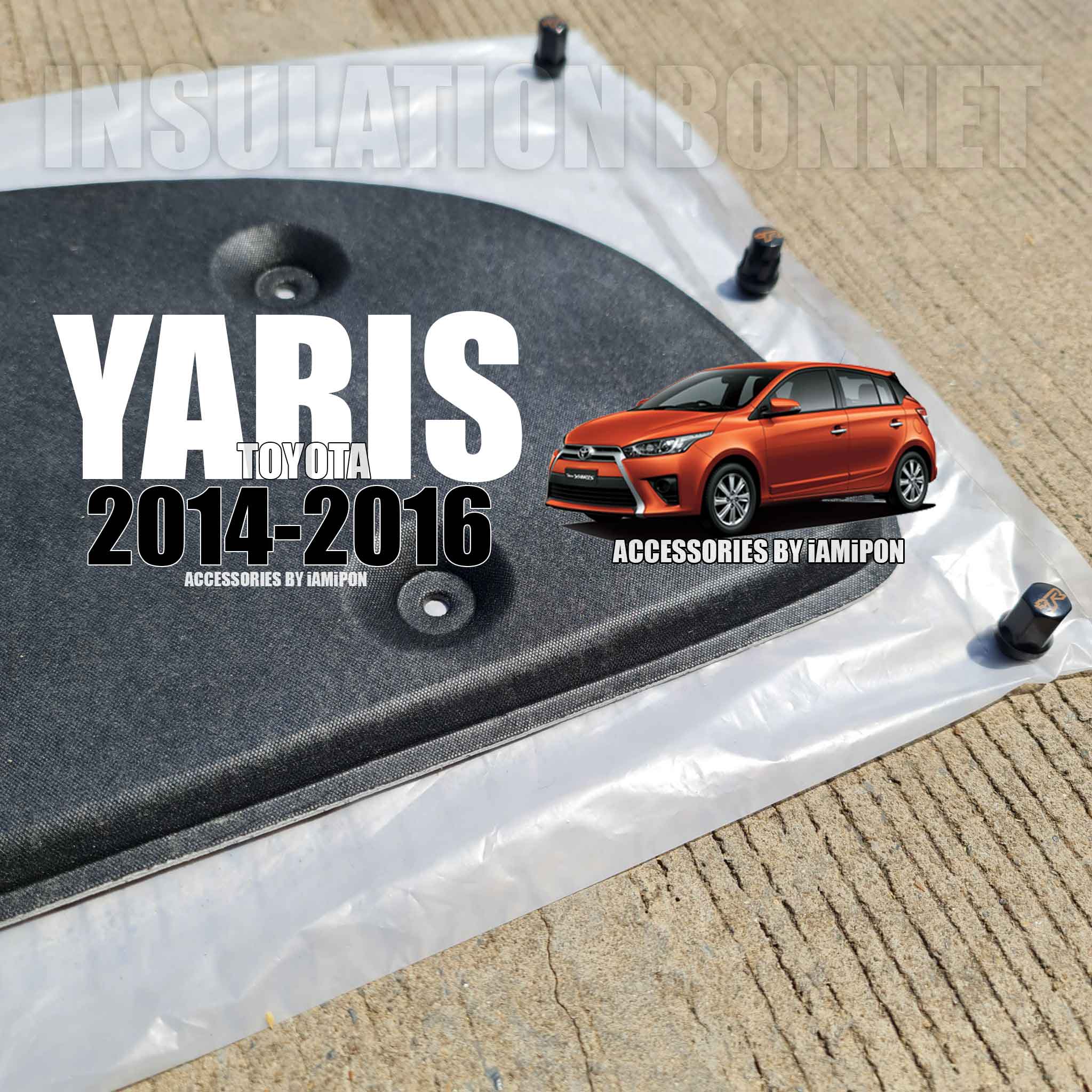 แผ่นฉนวนกันความร้อนฝากระโปรงหน้า TOYOTAYARIS2014-2016