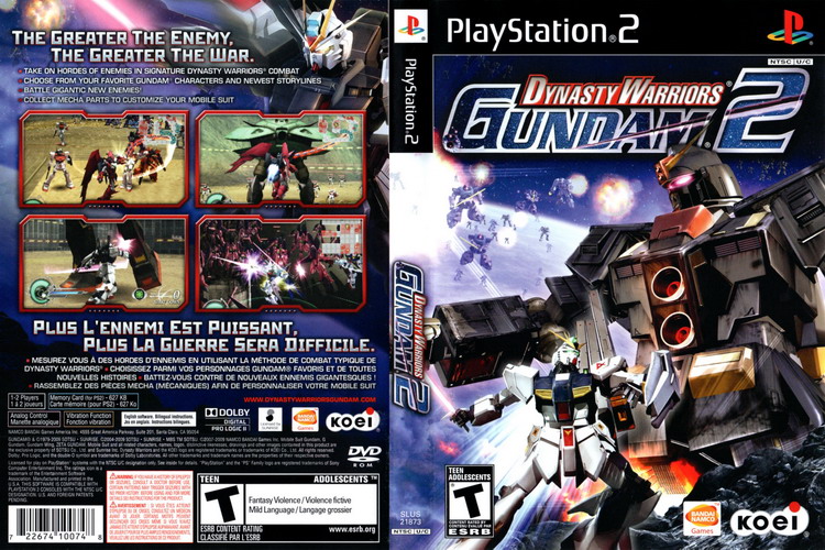 DYNASTY WARRIORS GUNDAM 2 [US : DVD5 1 Disc]