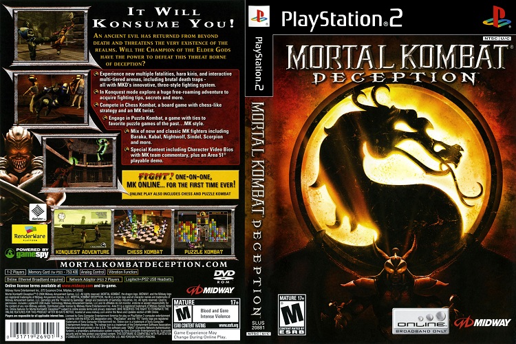 MORTAL KOMBAT DECEPTION [US : DVD5 1 Disc]