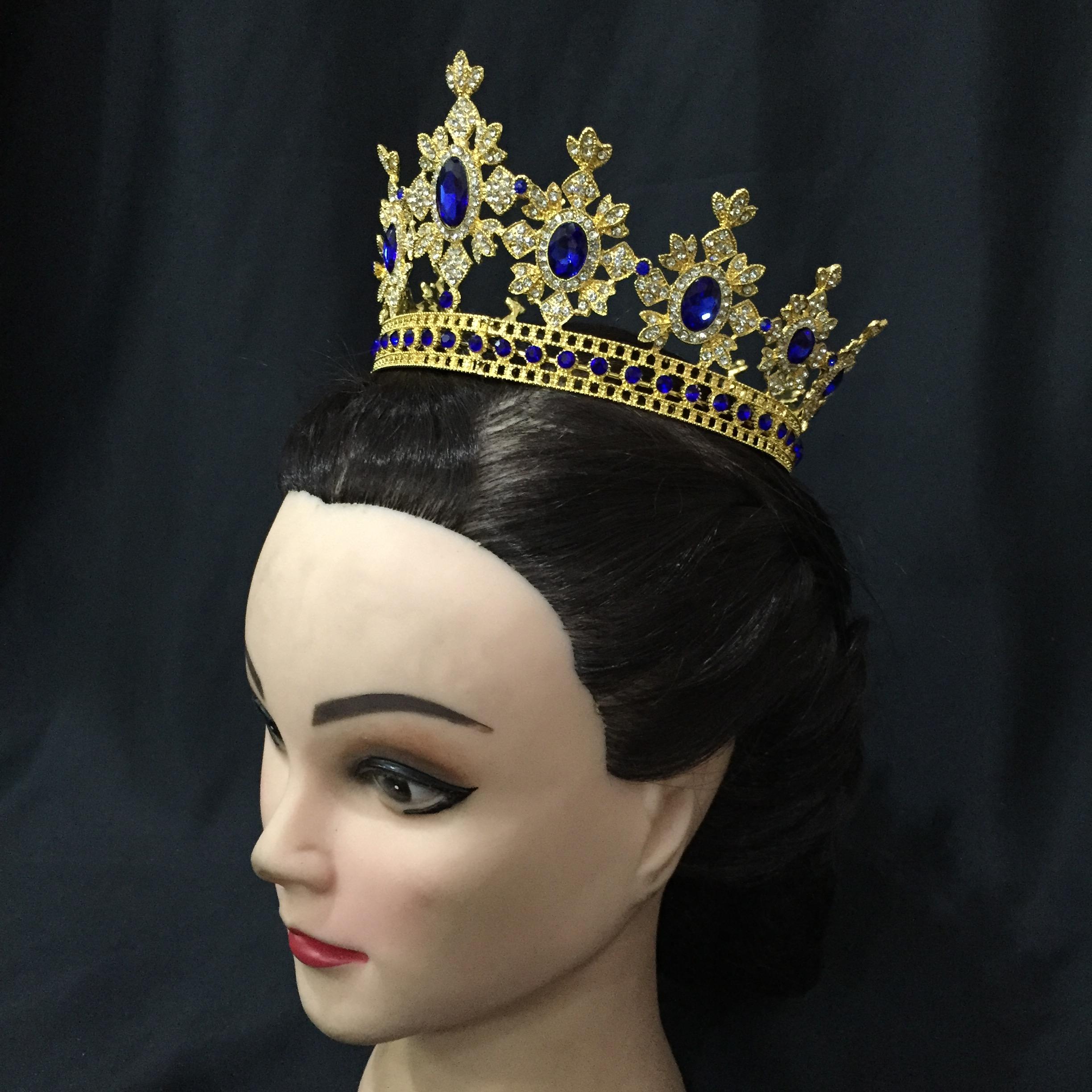 (พร้อมส่ง) มงกุฏ 050 น้ำเงิน