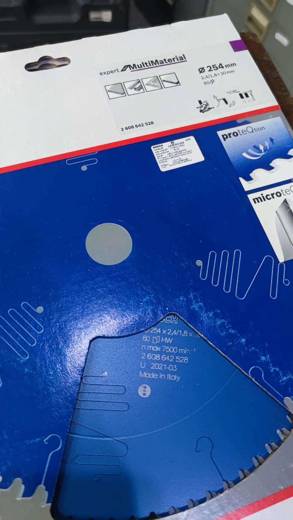 ใบเลื่อยวงเดือน MultiMaterial 10"x80T BOSCH