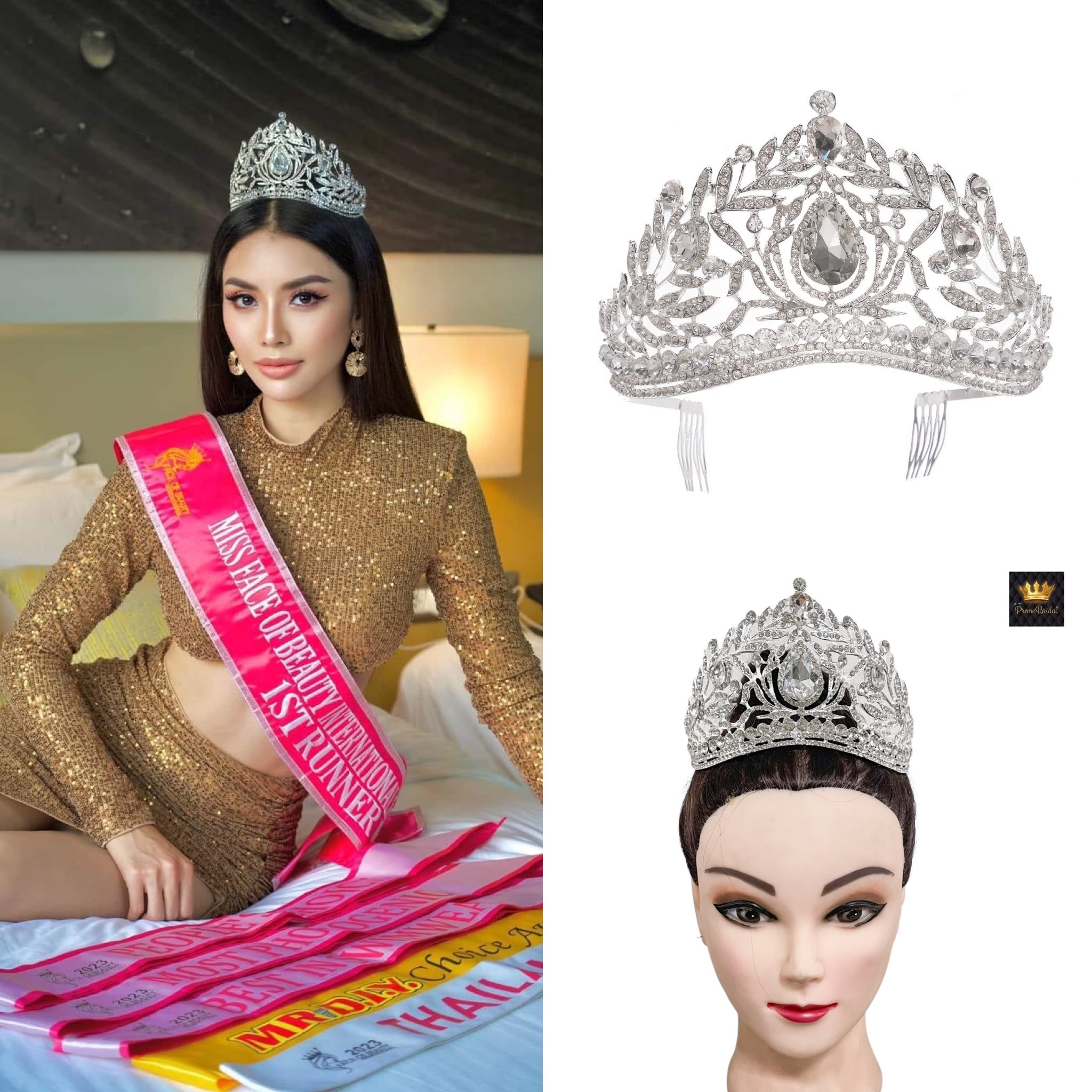(พร้อมส่ง) เทียร่า 386 มงรอง Miss face of beauty 2022