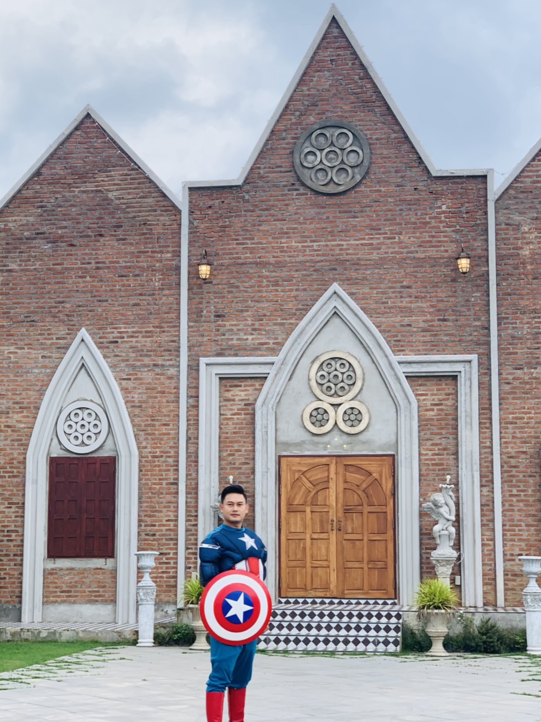 ชุดกัปตันอเมริกา แบบกล้าม2