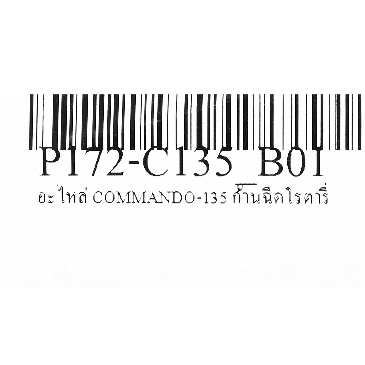 POLO อะไหล่ ก้านฉีดโรตารี่ สำหรับเครื่องฉีดน้ำแรงดันสูง รุ่น COMMANDO135,R20,W102L # P172-C135_B01