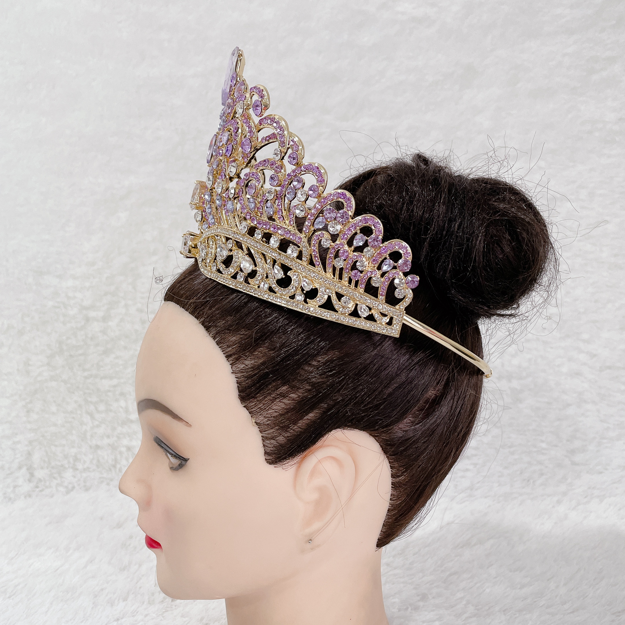 (พร้อมส่งจากไทย) มงกุฏ 112 มงกุฎมิสยูนิเวิร์ส 2022 สีม่วงทอง