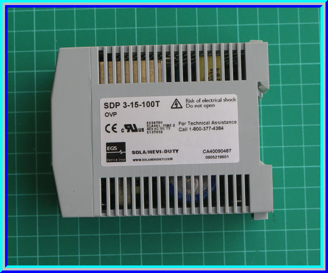 1x แหล่งจ่ายไฟสวิตชิ่ง 85-264VAC เป็น 15Vdc 3.4A ยี่ห้อ SOLA