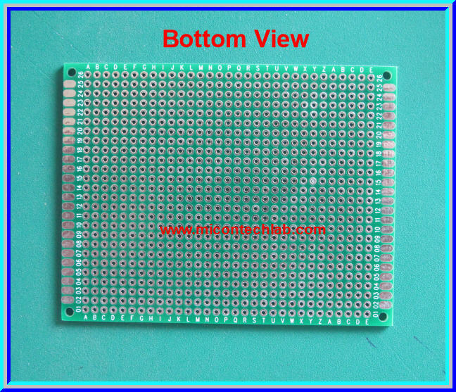 1x พีซีบีไข่ปลา 7x9 ซม. แบบ 2 หน้า FR4 (Prototype PCB)