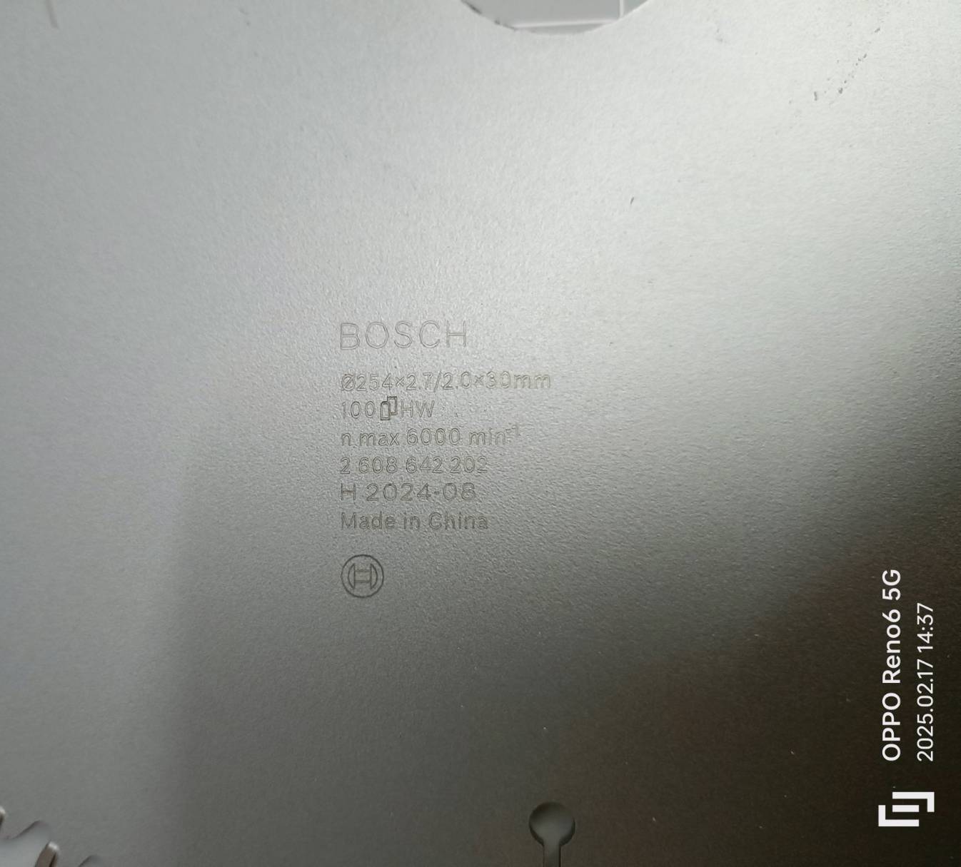 ใบเลื่อยวงเดือนตัดอลูมิเนียม 10"x100T BOSCH 2608642202