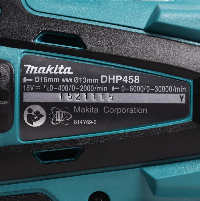 สว่านกระแทกไร้สาย DHP458Z MAKITA
