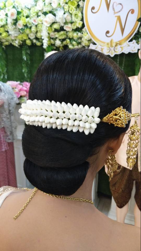 มาลัยดอกพุด งดงามสวยเหมือนจริง เจ้าสาว นางงาม ใส่ได้