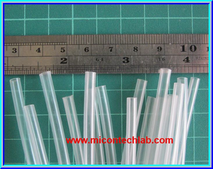 1x ท่อหด สีขาวใส ขนาด 3 มม. ยาว 1 เมตร (Heatshrink Tube)