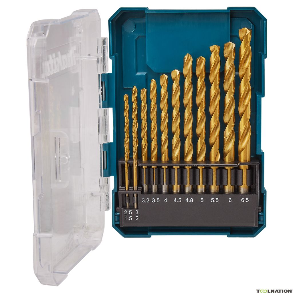 ชุดดอกสว่าน13ตัวชุด HSS-Tin MAKITA #D-72855