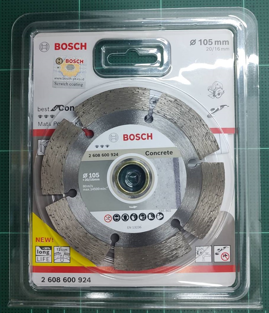 ใบเพชรตัดปูน4" BOSCH 2608600924
