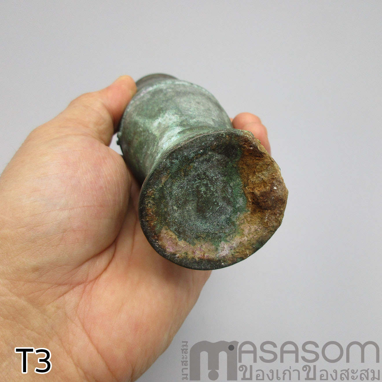 เต้าปูนทองเหลืองโบราณ