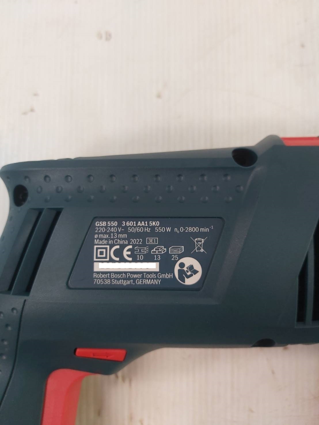 สว่านกระแทก1/2 GSB550 KIT BOSCH