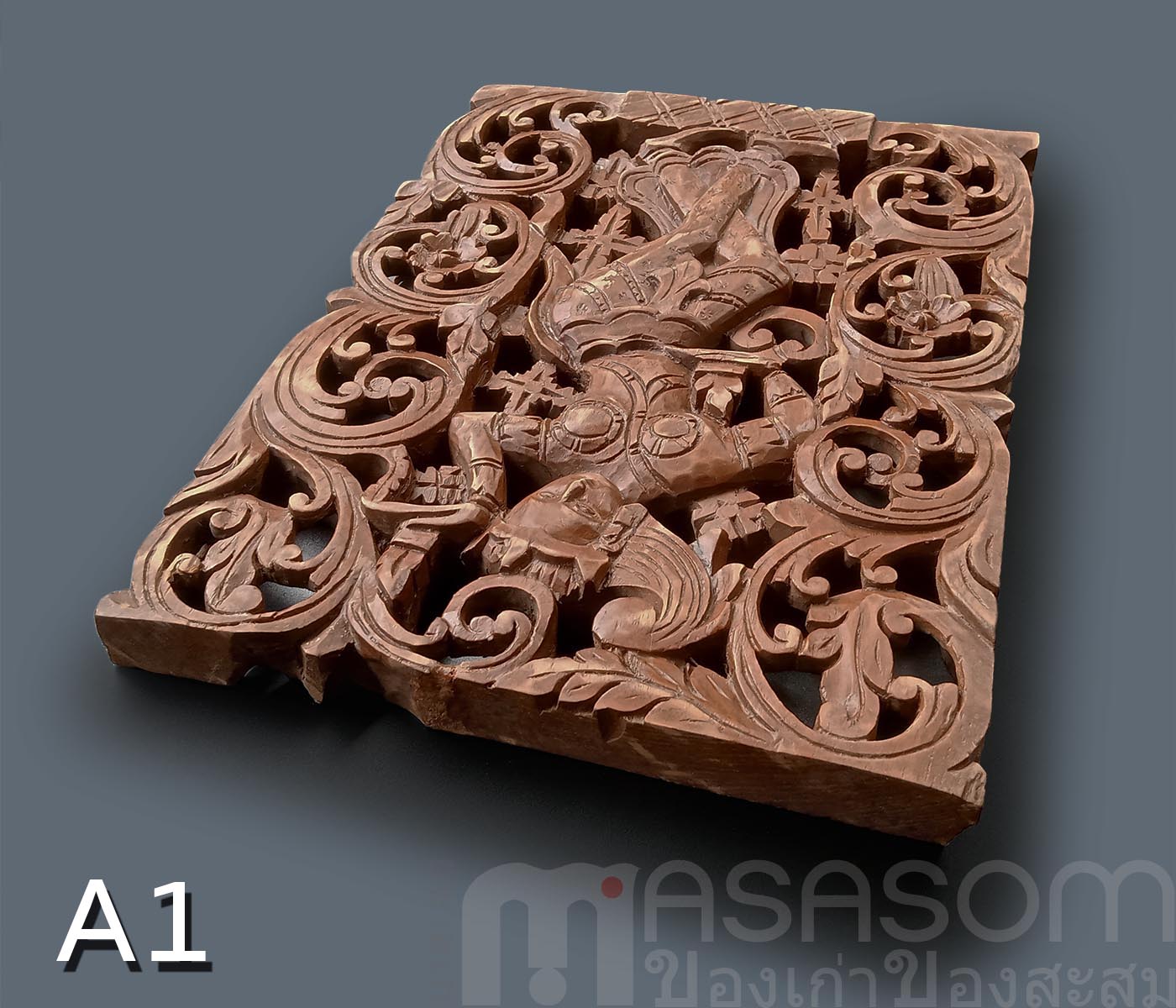 ไม้สักแกะสลักA1