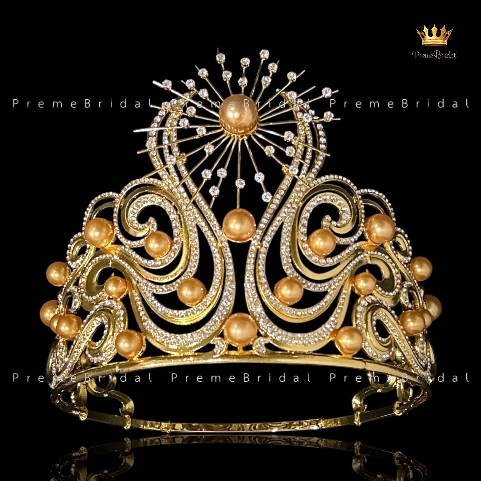 (พร้อมส่งจากไทย) มงกุฏ Miss Universe 2024 แบรนด์ Jewelmer งานโลหะฐานกลมปรับขนาดได้ ส่งด่วน ส่งจาก จ.อุบลราชธานี