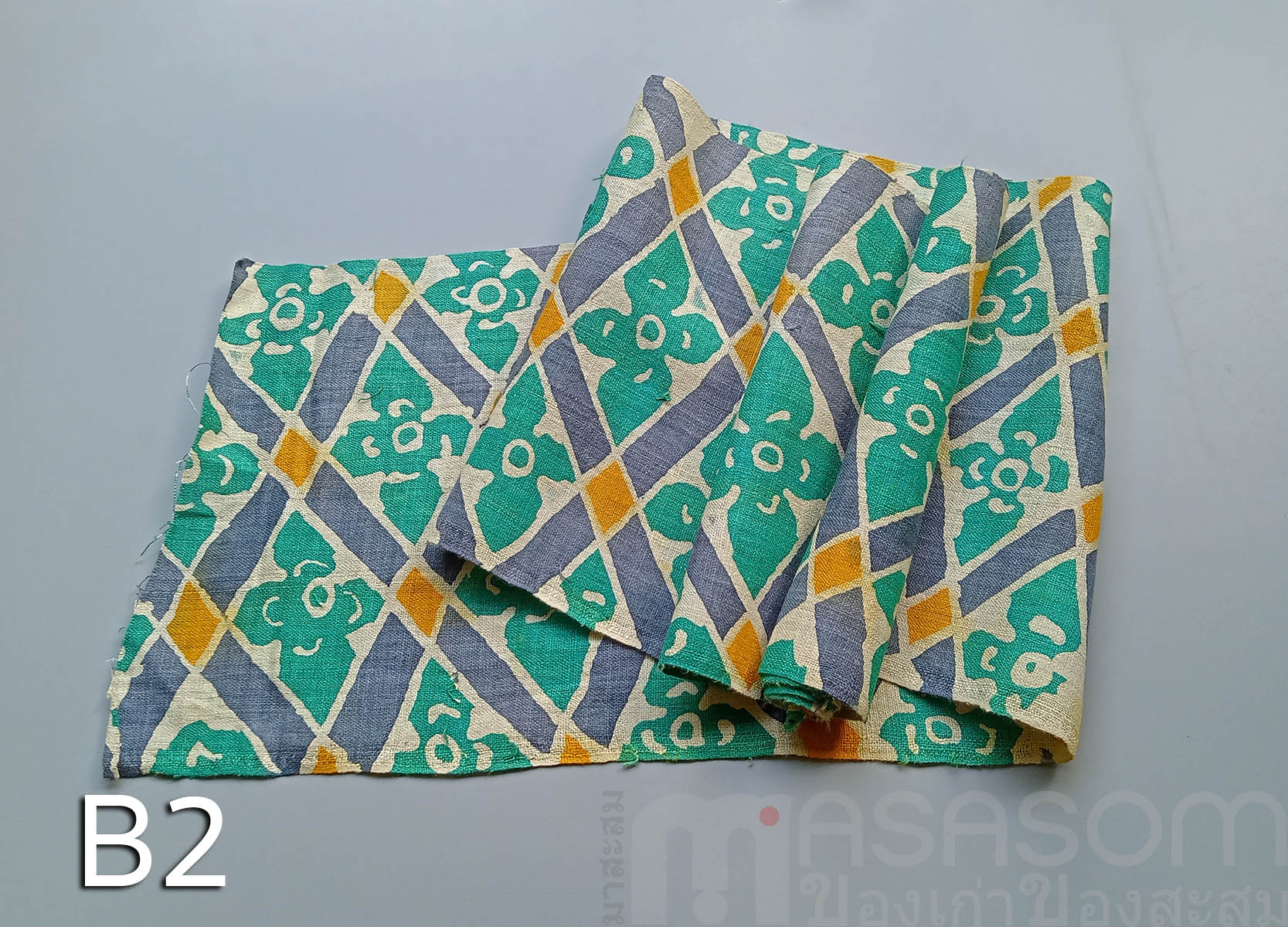 ผ้าใยกัญชงทอมือลายบาติค